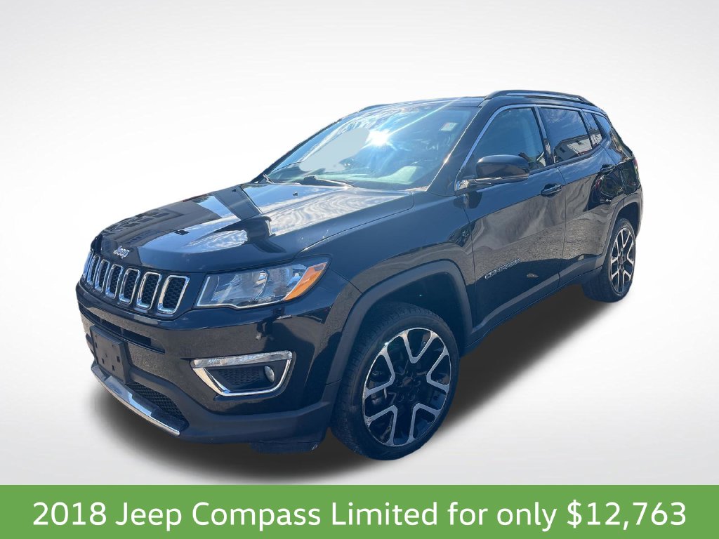Used 2018 Jeep Compass Limited with VIN 3C4NJDCB1JT132096 for sale in Steubenville, OH
