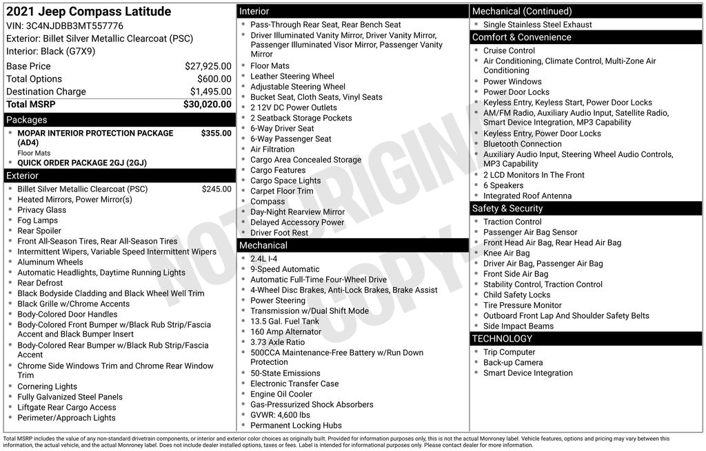 2021 Jeep Compass Latitude