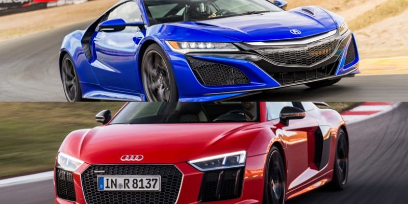 Acura nsx vs audi r8 Acura nsx vs audi r8