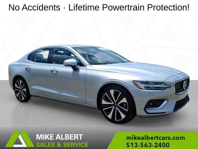 Silver Dawn Metallic 2023 Volvo S60 Sedan All-Wheel Drive Automatic