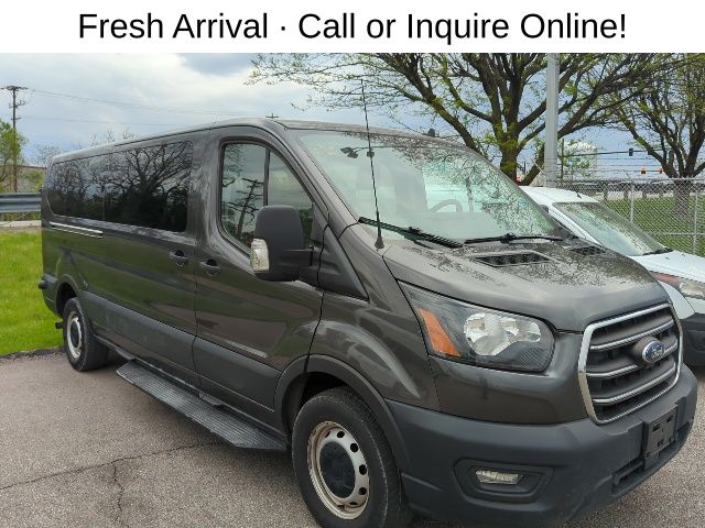 Gray (Magnetic) 2020 Ford Transit Passenger 350 XL Low Roof LWB RWD with Sliding Passenger-Side Door Van Rear-Wheel Drive