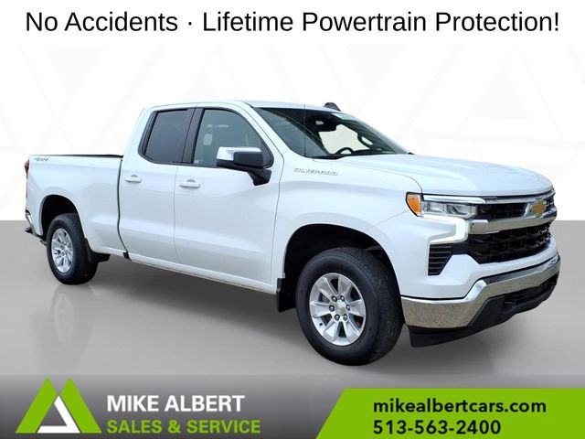 Summit White 2023 Chevrolet Silverado 1500 Pickup Truck Four-Wheel Drive 8-Speed Automatic