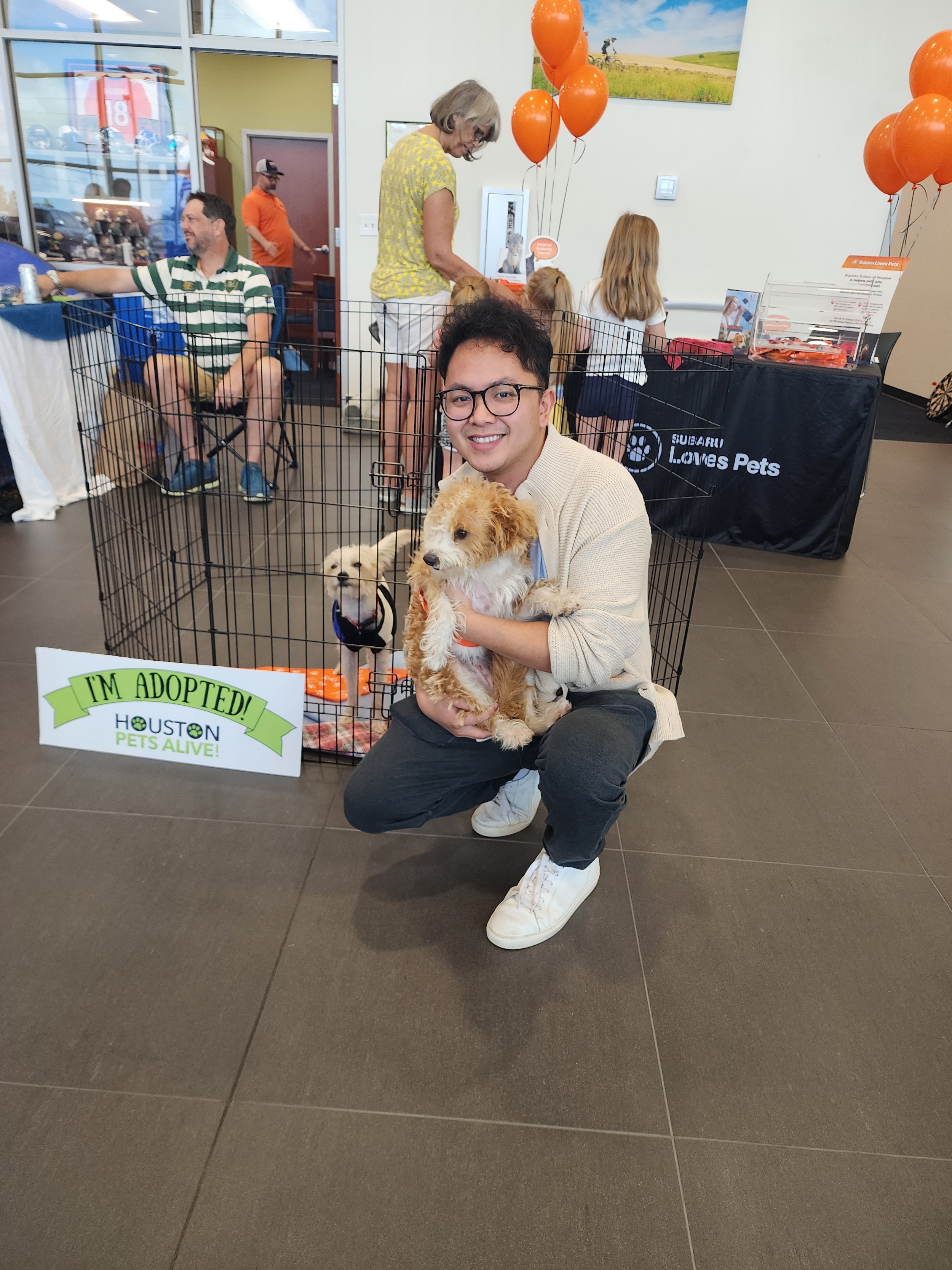 Pet adoption event at Superior Subaru of Houston