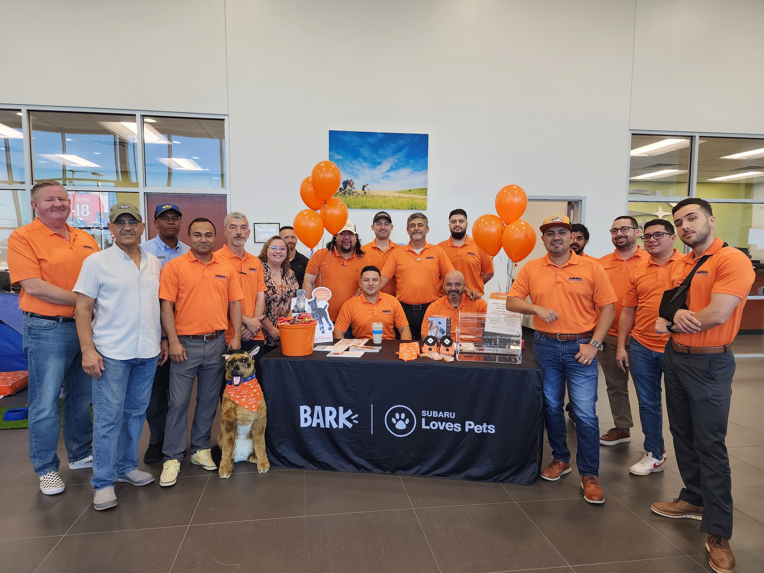 Pet adoption event at Superior Subaru of Houston