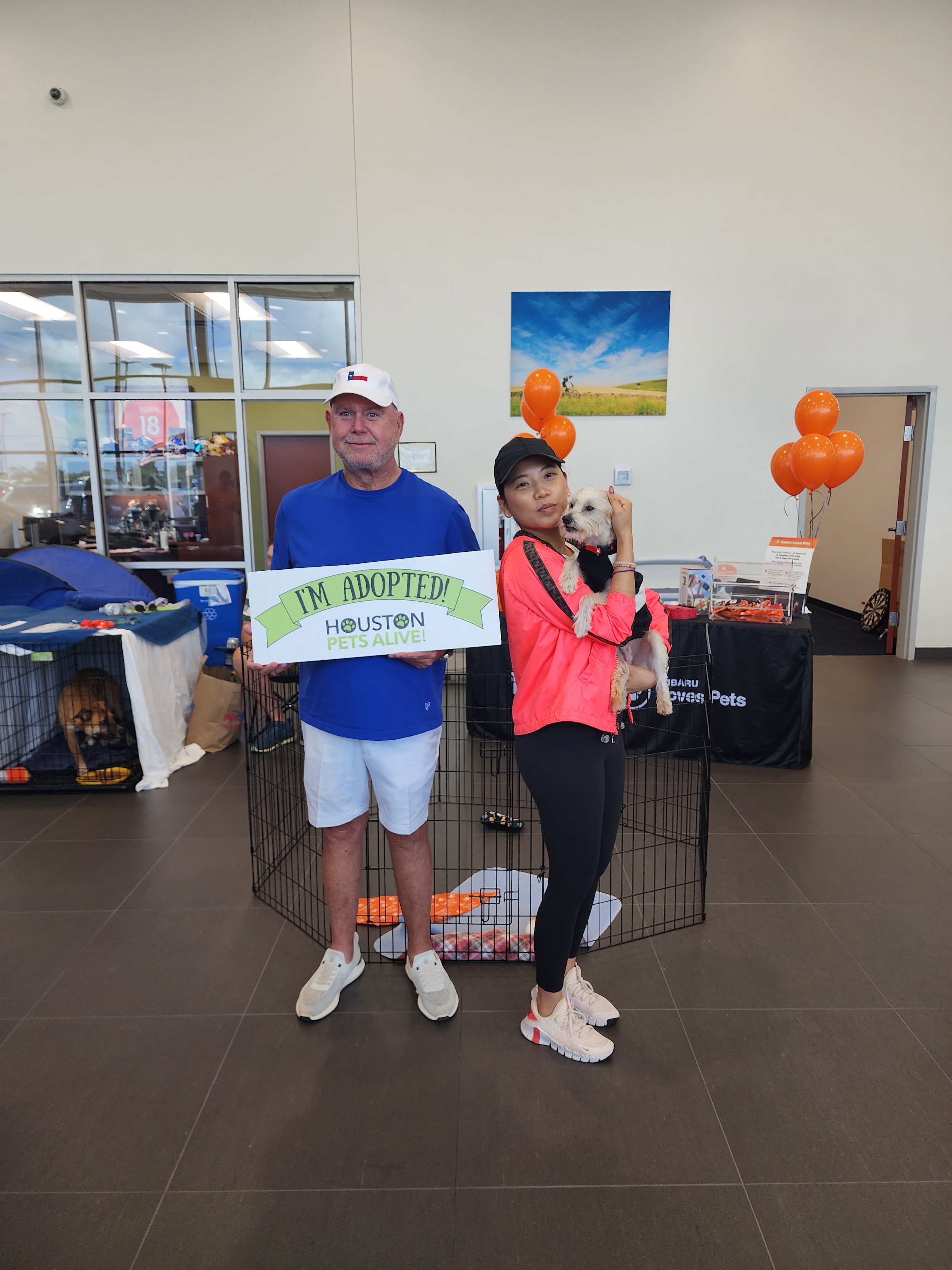 Pet adoption event at Superior Subaru of Houston