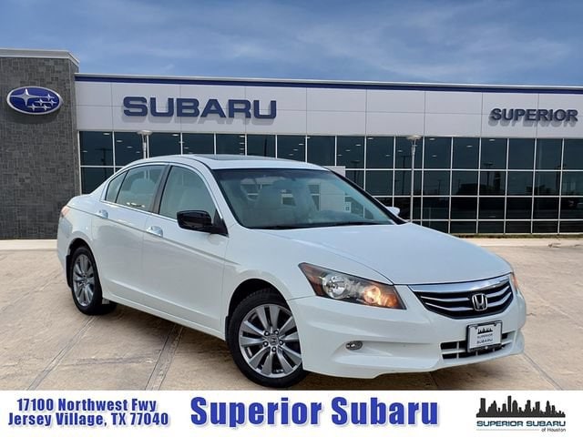 Used 2012 Honda Accord EX-L V6 with VIN 1HGCP3F80CA022202 for sale in Jersey Village, TX