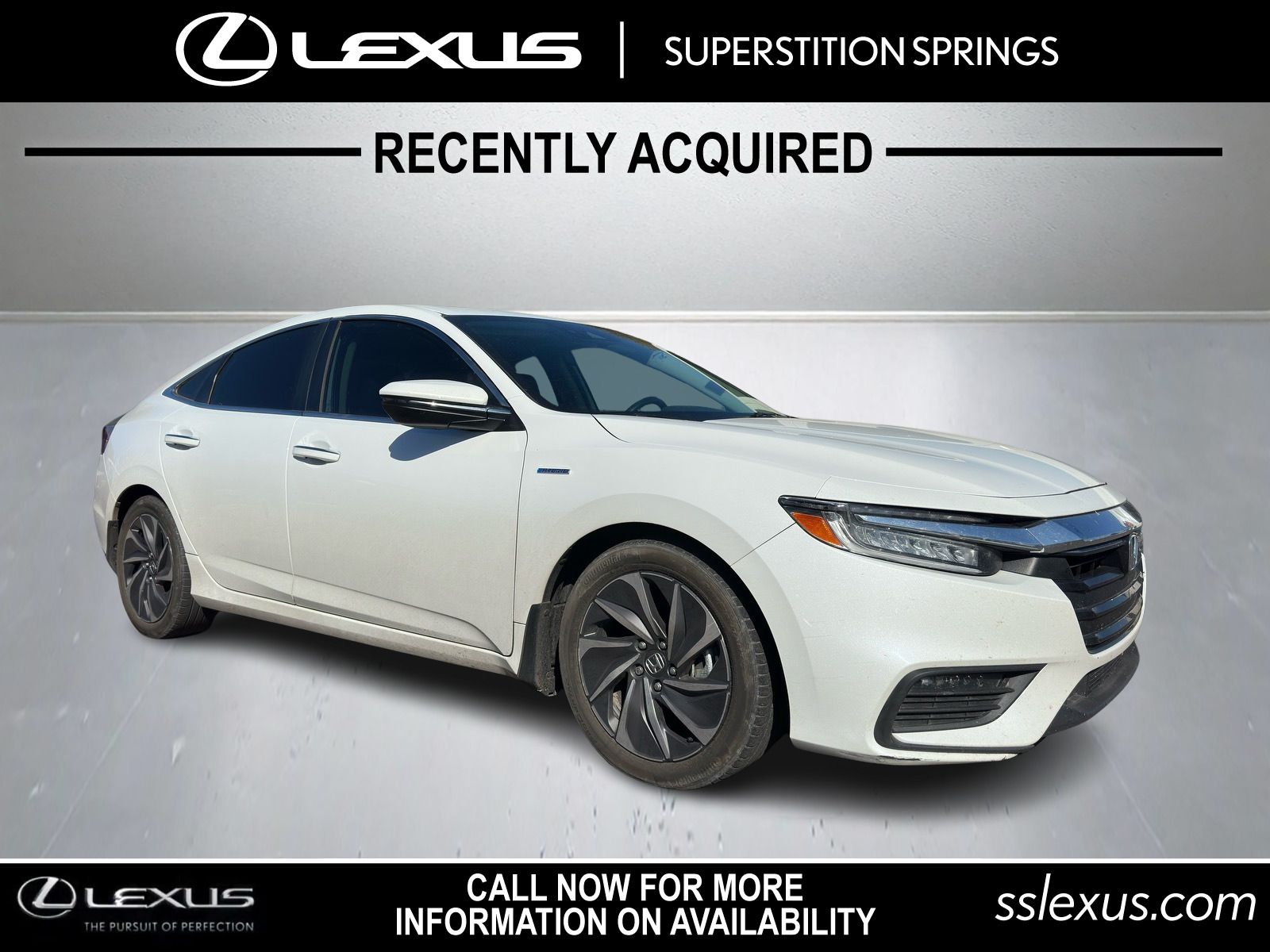 White 2021 Honda Insight Touring FWD Sedan Front-Wheel Drive