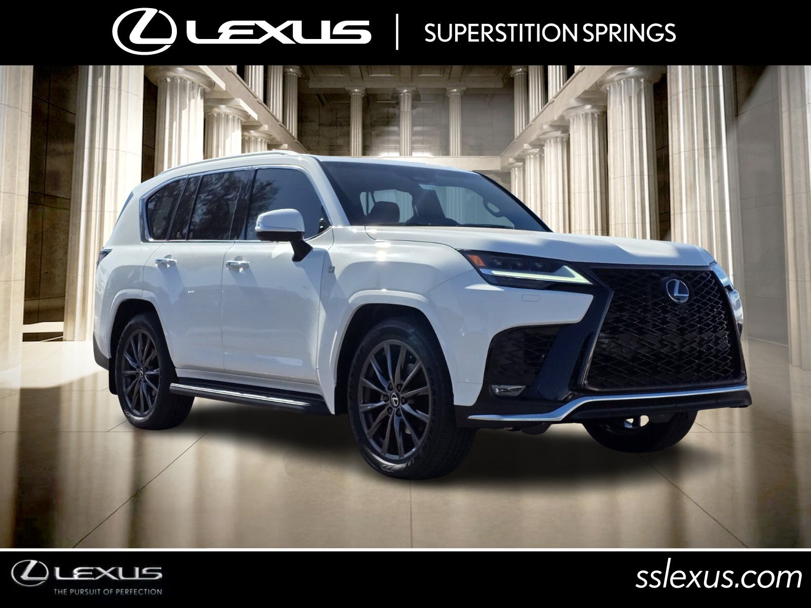 Ultra White 2026 Lexus LX 600 F Sport Handling AWD SUV / Crossover All-Wheel Drive Automatic