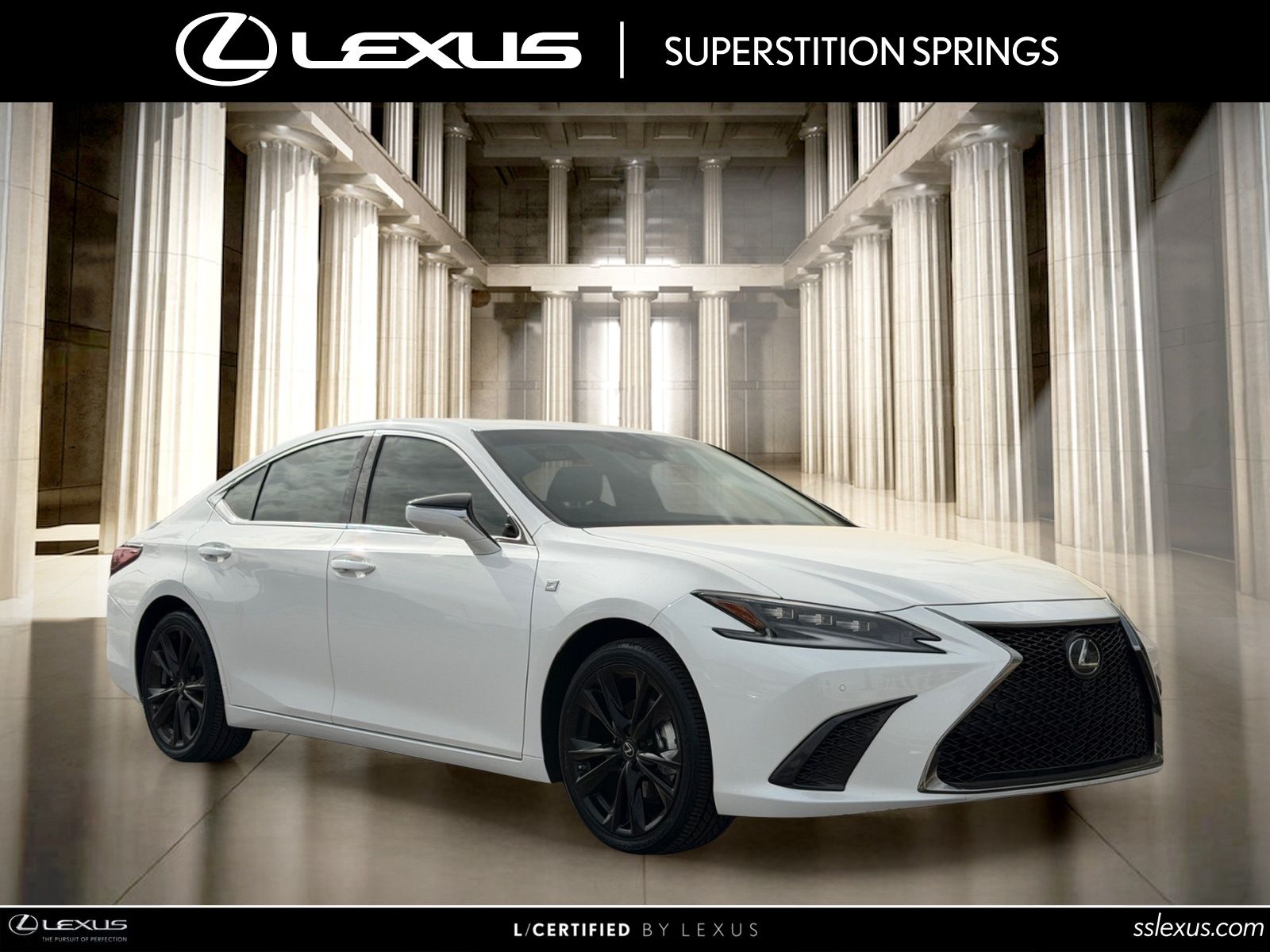 Ultra White 2024 Lexus ES Hybrid Sedan Front-Wheel Drive 