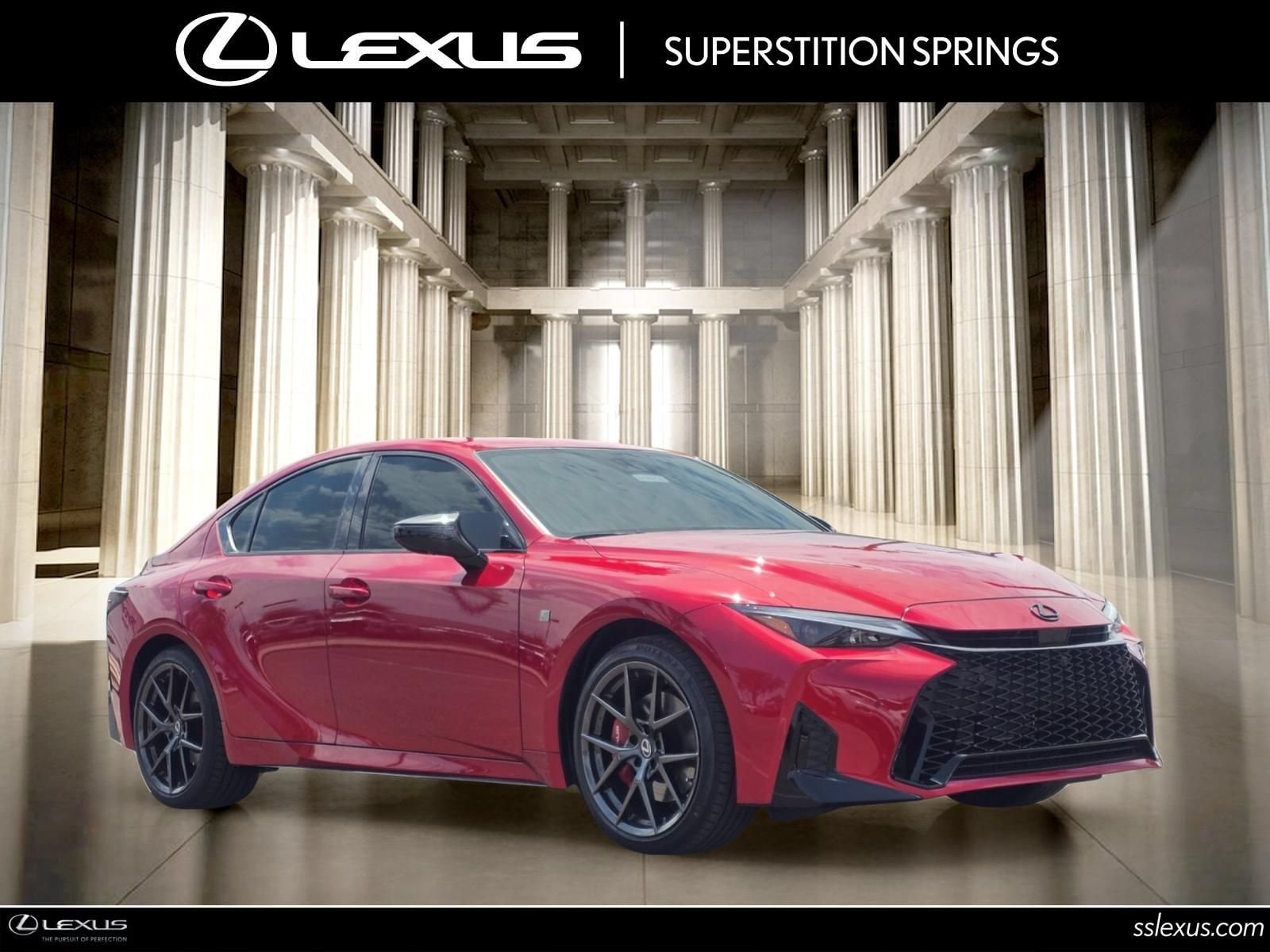Infrared 2026 Lexus IS Sedan Rear-Wheel Drive 8-Speed Automatic Overdrive