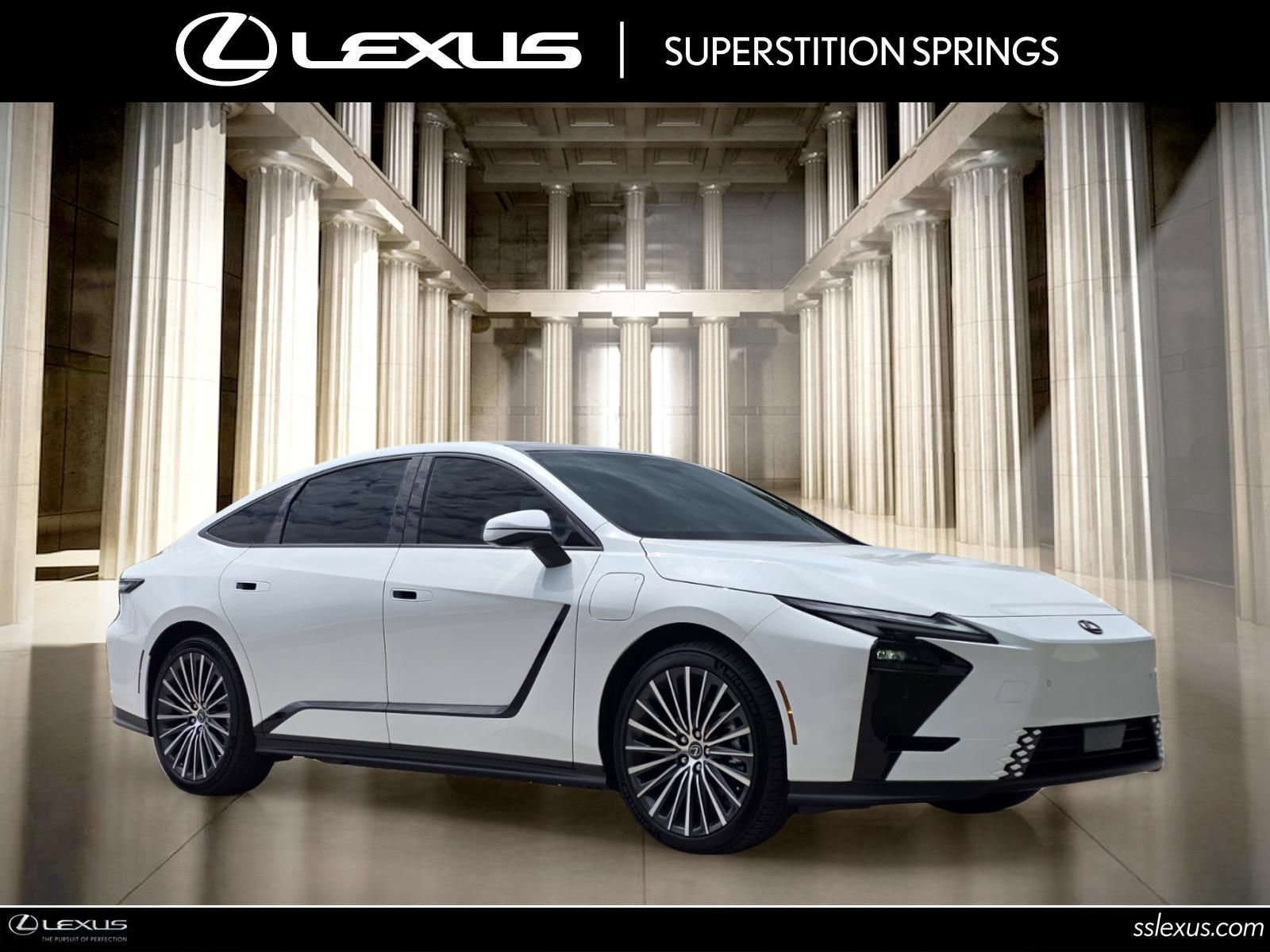 Ultra White 2026 Lexus ES EV Sedan Front-Wheel Drive 1-Speed Automatic