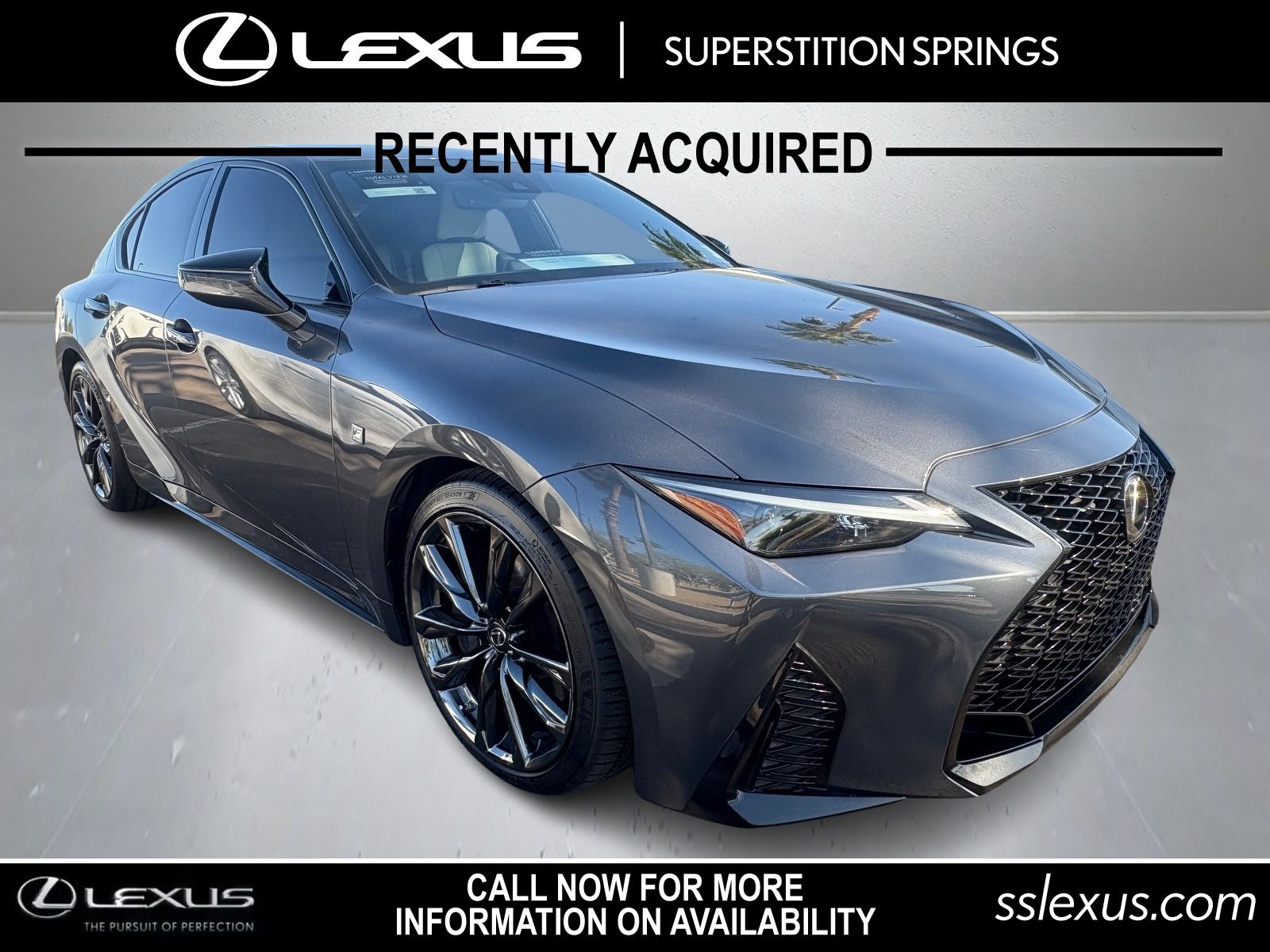 Cloudburst Gray 2021 Lexus IS 350 F Sport RWD Sedan Rear-Wheel Drive 8-Speed Automatic Overdrive