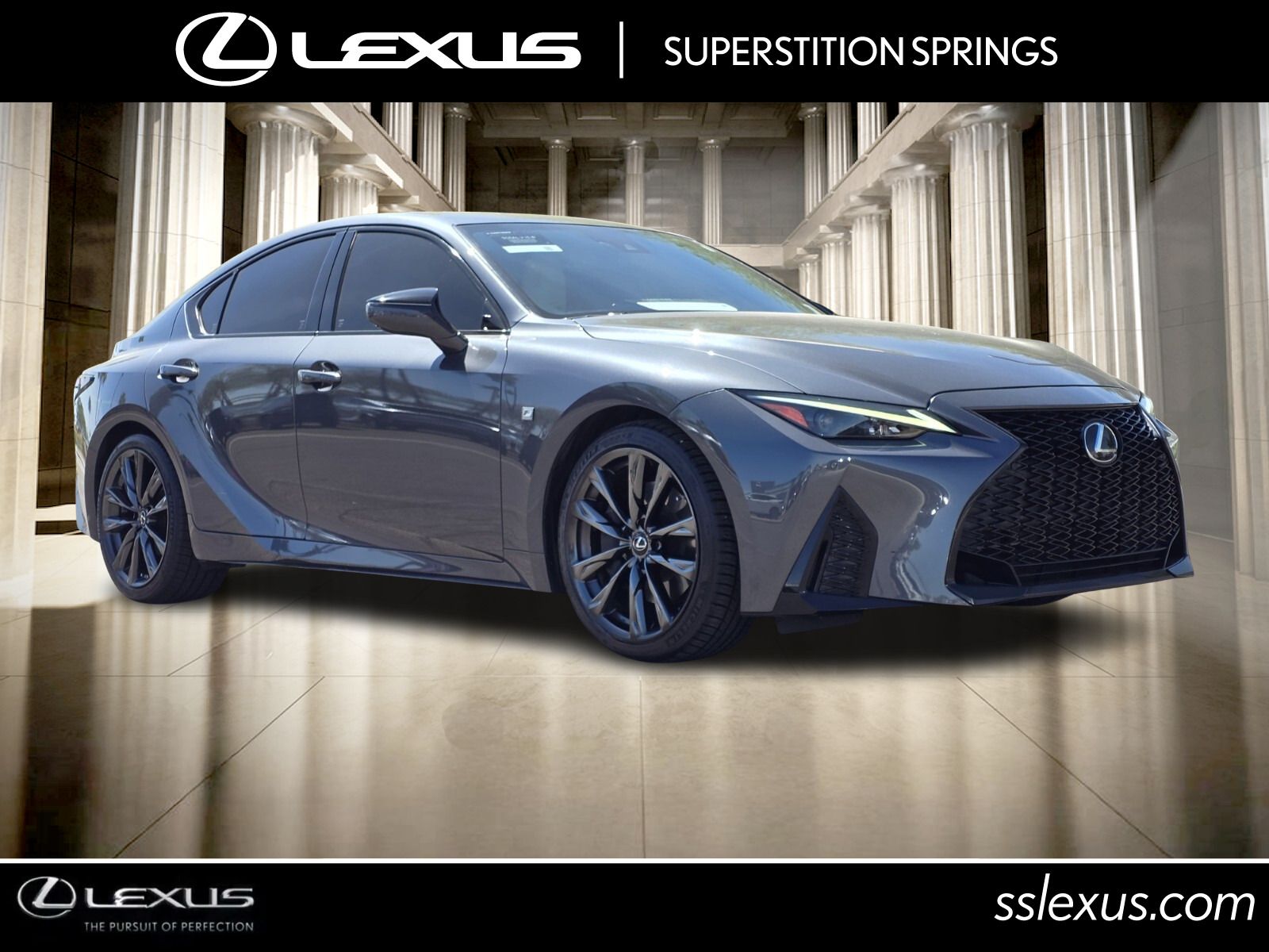 Cloudburst Gray 2021 Lexus IS 350 F Sport RWD Sedan Rear-Wheel Drive 8-Speed Automatic Overdrive