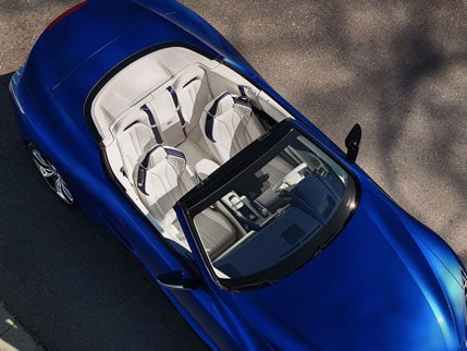 2021 Lexus LC500 Top View