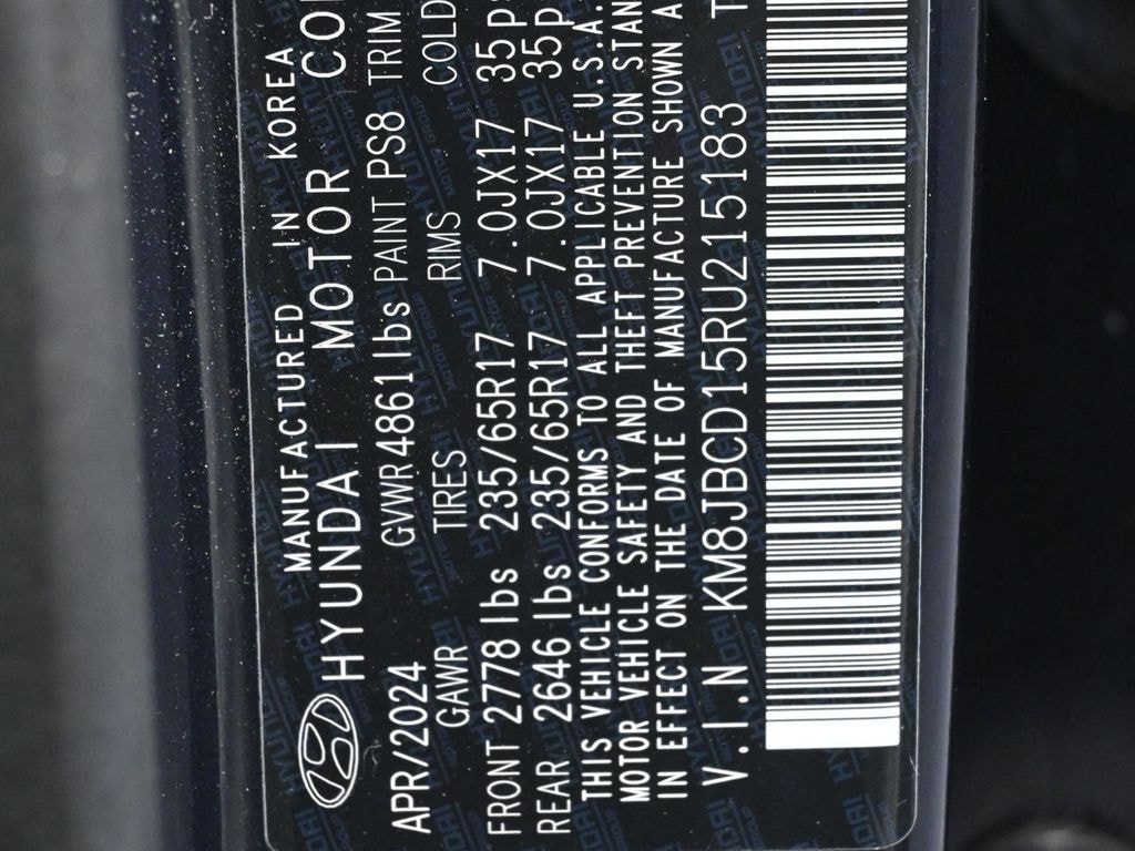 Certified 2024 Hyundai Tucson Hybrid Blue Sport Utility
