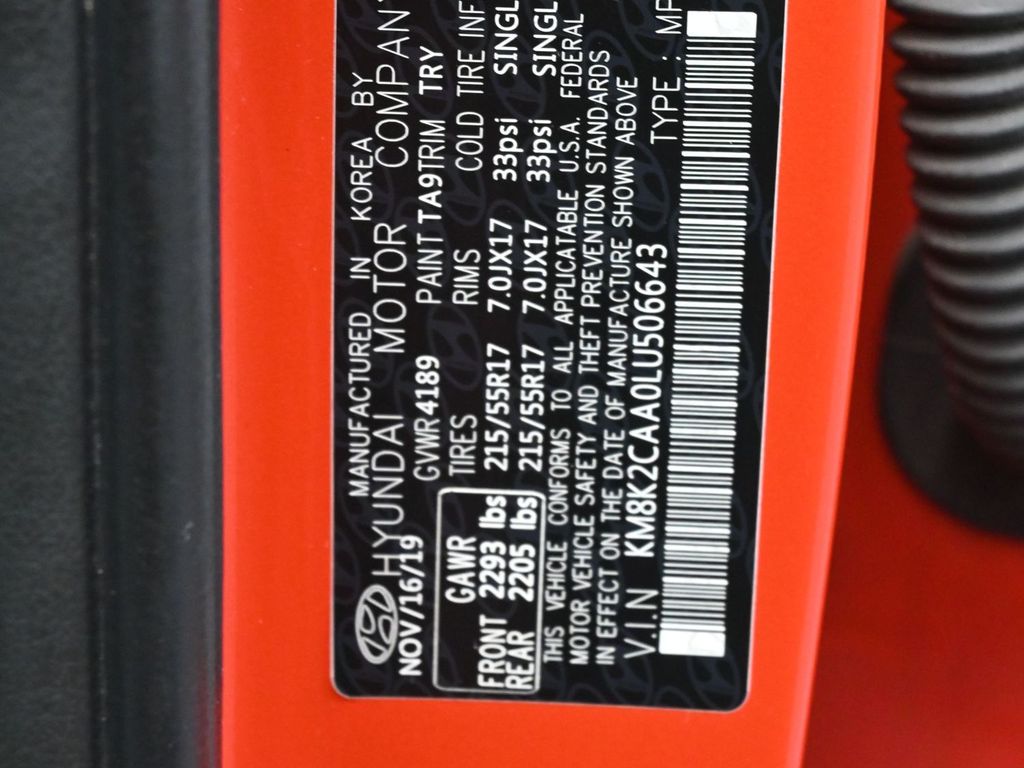 Used 2020 Hyundai Kona SEL with VIN KM8K2CAA0LU506643 for sale in Goshen, NY