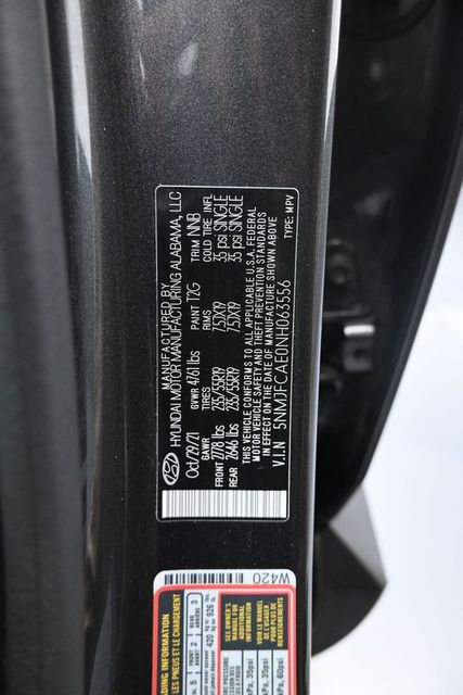 Certified 2022 Hyundai Tucson SEL with VIN 5NMJFCAE0NH063556 for sale in Goshen, NY