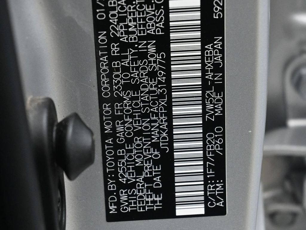 Used 2020 Toyota Prius Prime LE Hatchback
