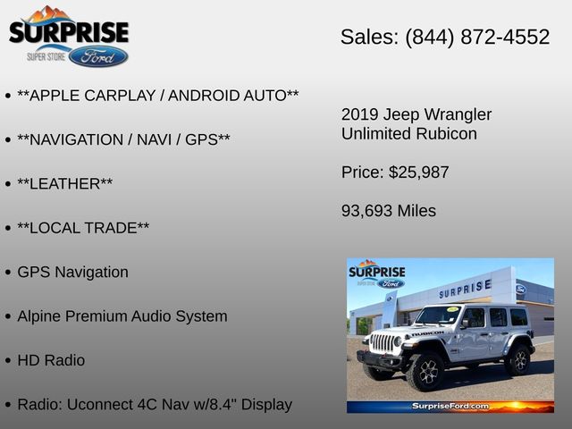 2019 Jeep Wrangler Unlimited Rubicon - Photo 36