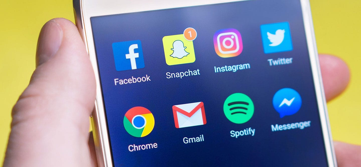 Social Media Apps on the Phone