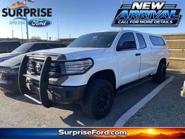 Super White 2016 Toyota Tundra SR Double Cab 4.6L Pickup Truck 4X2 6-Speed Automatic Overdrive