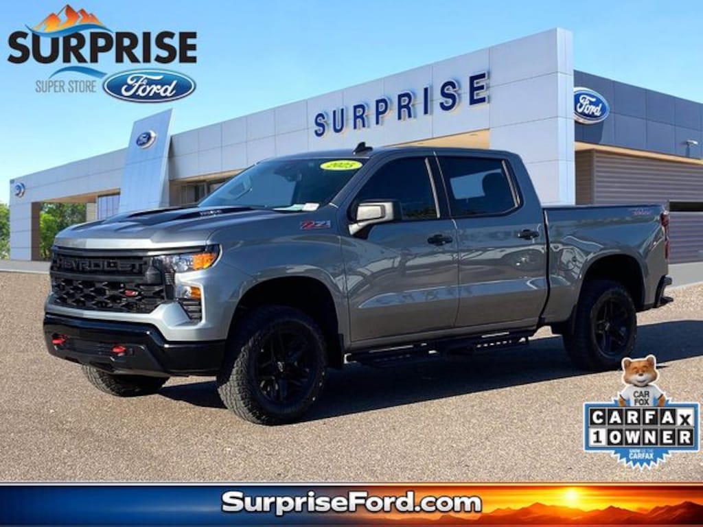 Used 2025 Chevrolet Silverado 1500 Custom Trail Boss Truck Crew Cab