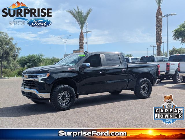 Black 2024 Chevrolet Silverado 1500 Pickup Truck Four-Wheel Drive Automatic