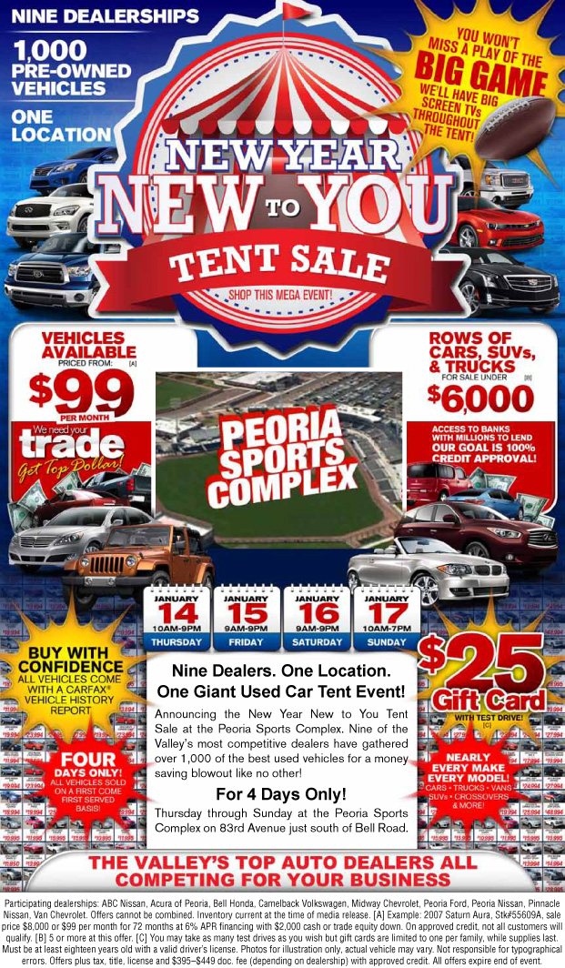 Big clearance tent sale