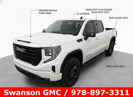 2025 GMC Sierra 1500 Elevation Truck Summit White Gasoline Fuel
