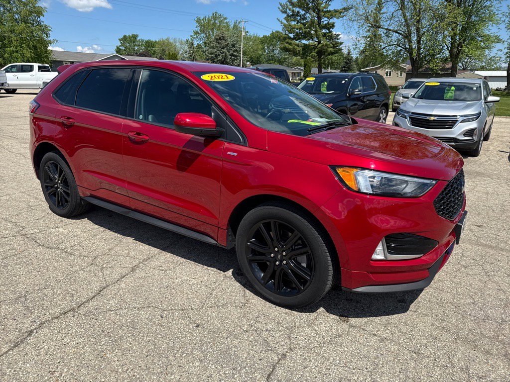 Used 2021 Ford Edge ST-Line with VIN 2FMPK4J96MBA48051 for sale in New Glarus, WI