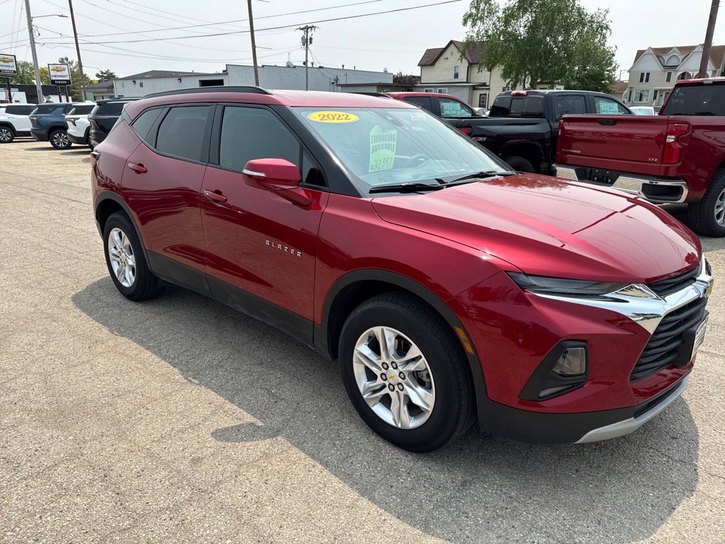 Used 2022 Chevrolet Blazer 2LT with VIN 3GNKBHR40NS188176 for sale in New Glarus, WI