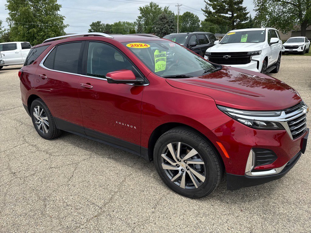 Used 2024 Chevrolet Equinox Premier with VIN 3GNAXXEG0RL198584 for sale in New Glarus, WI