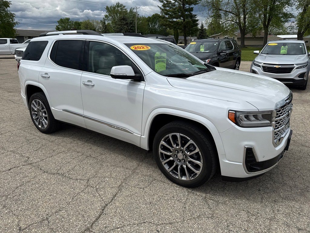 Used 2023 GMC Acadia Denali with VIN 1GKKNXLS5PZ125117 for sale in New Glarus, WI