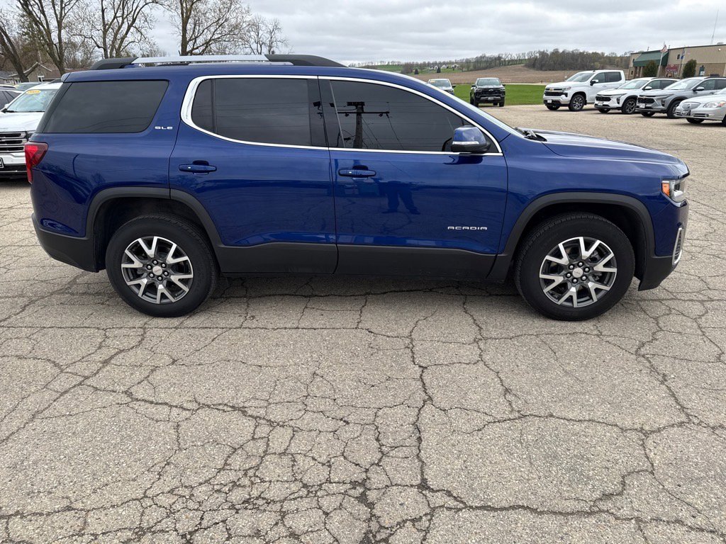 Used 2023 GMC Acadia SLE with VIN 1GKKNRL46PZ120358 for sale in New Glarus, WI