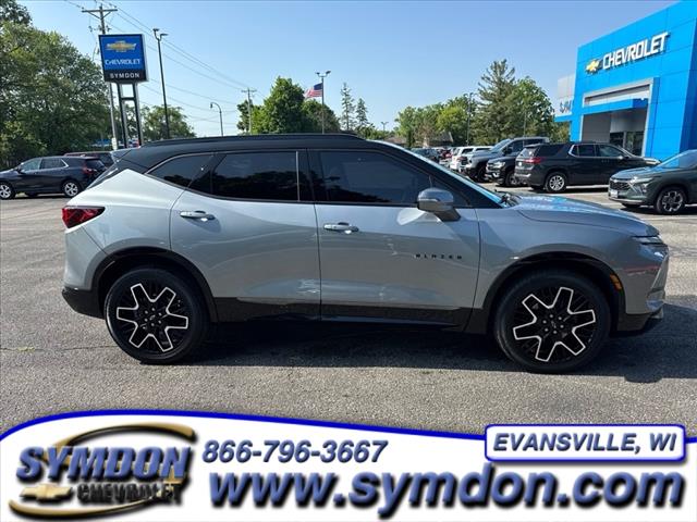 Used 2023 Chevrolet Blazer RS with VIN 3GNKBKRS0PS216217 for sale in Evansville, WI