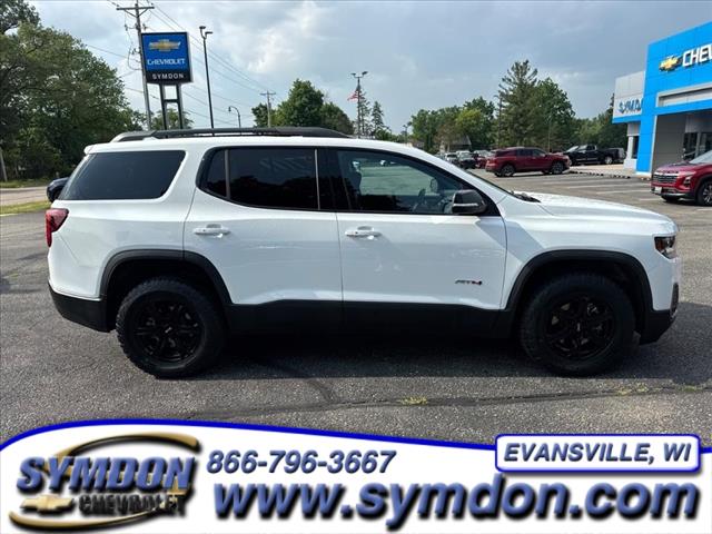 Used 2023 GMC Acadia AT4 with VIN 1GKKNLLS1PZ108842 for sale in Evansville, WI