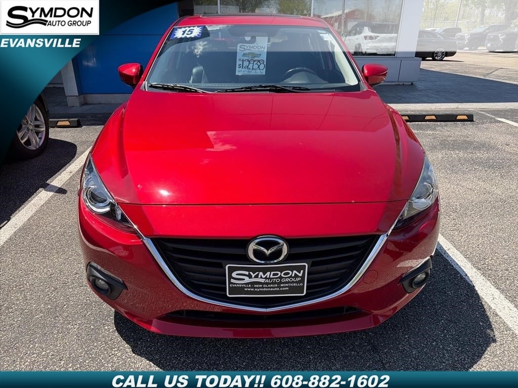 Used 2015 Mazda MAZDA3 i Grand Touring with VIN JM1BM1M7XF1239181 for sale in Evansville, WI