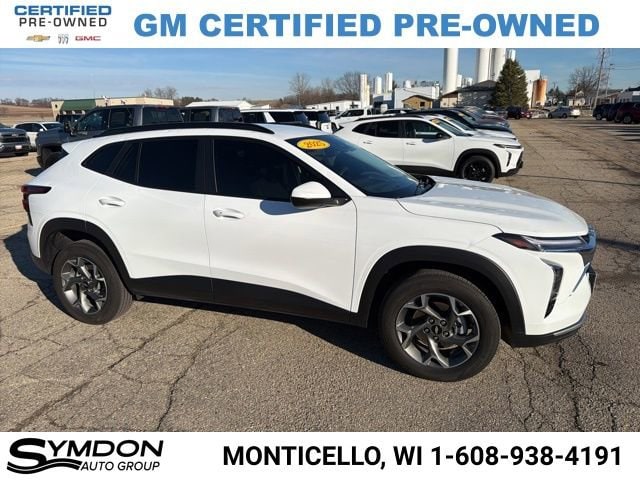 Certified 2025 Chevrolet Trax LT with VIN KL77LHEP1SC081891 for sale in Monticello, WI
