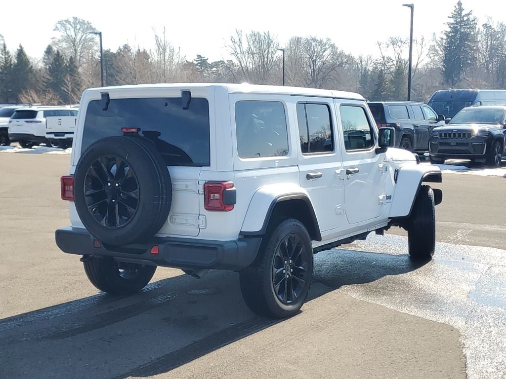 Used 2025 Jeep Wrangler 4xe Sahara 4XE with VIN 1C4RJXP6XSW584365 for sale in New Hudson, MI