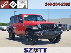 Used 2021 Jeep Wrangler Unlimited Willys SUV for sale in Highland MI