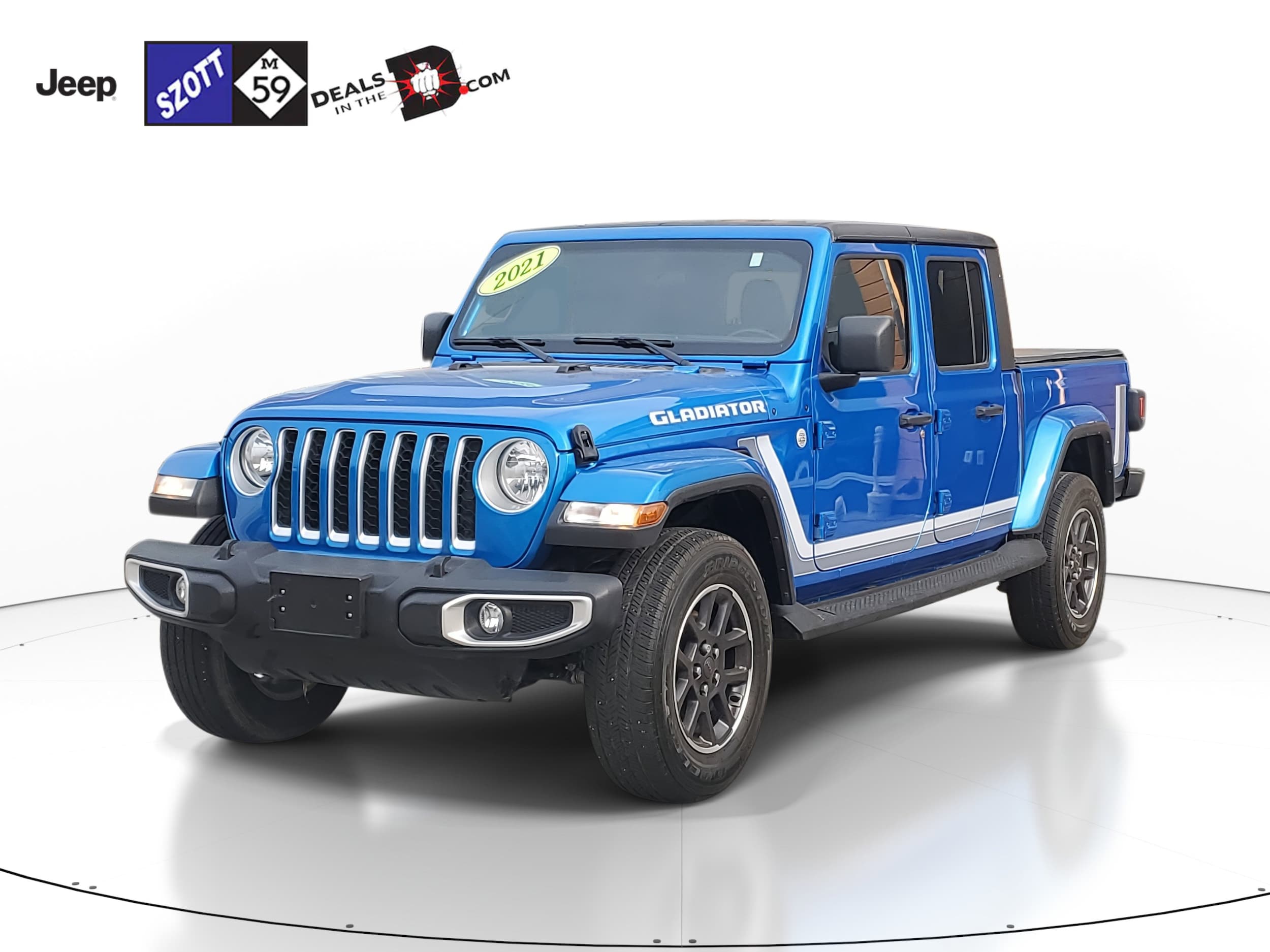 Used 2021 Jeep Gladiator Overland with VIN 1C6HJTFG6ML617923 for sale in White Lake, MI
