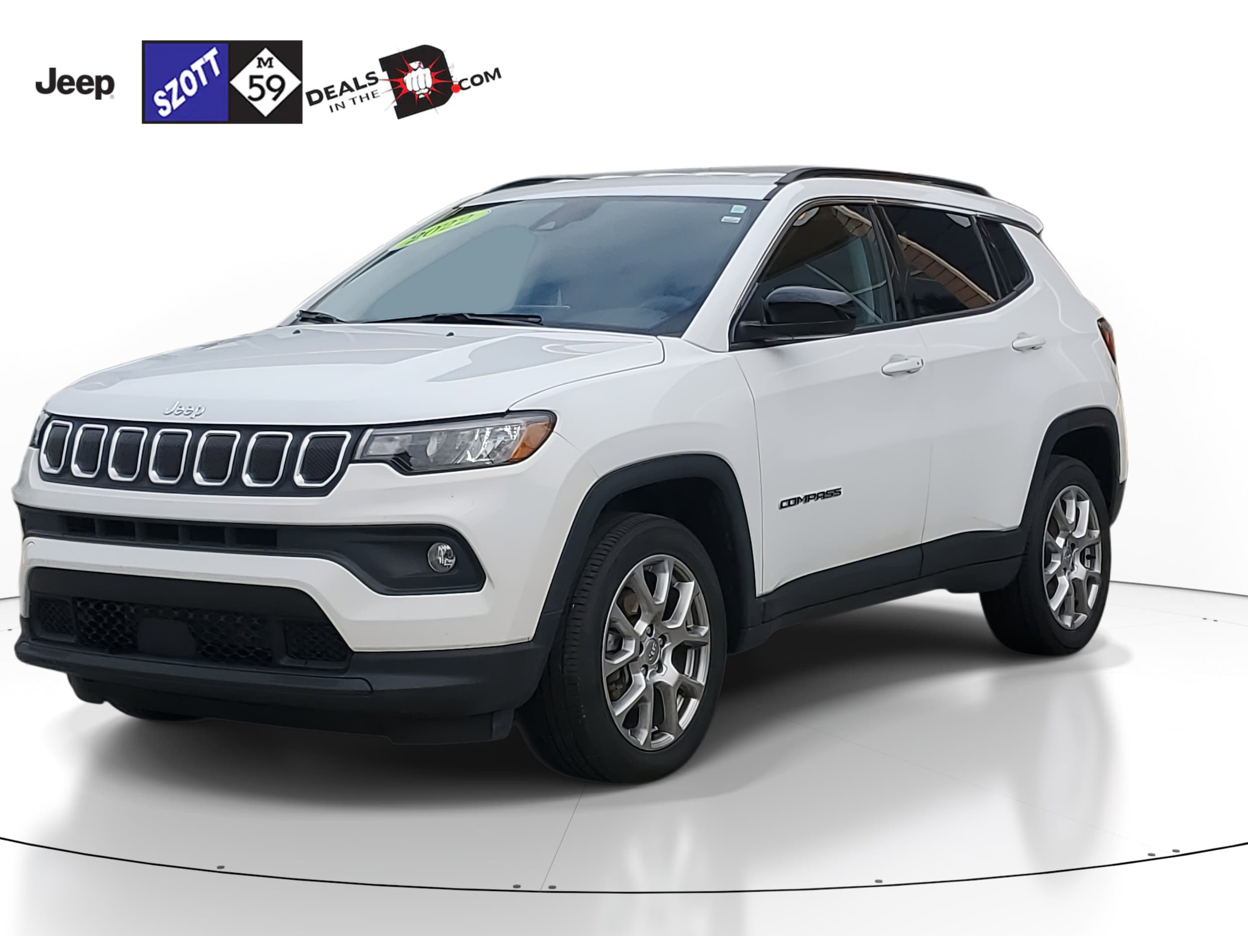 Used 2022 Jeep Compass Latitude Lux with VIN 3C4NJDFB7NT219275 for sale in White Lake, MI