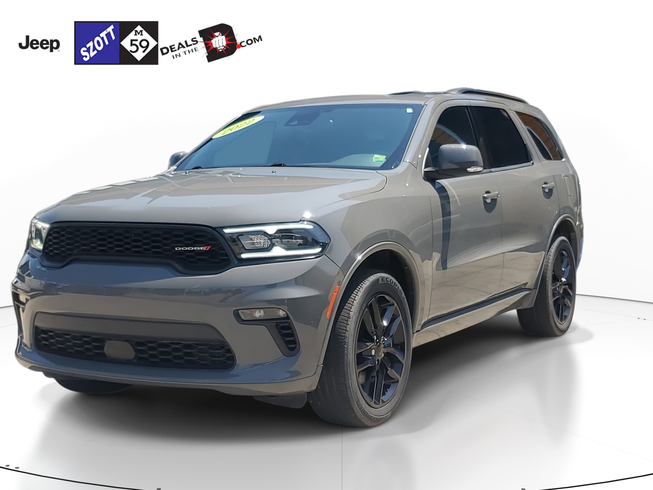 Used 2022 Dodge Durango GT Plus with VIN 1C4RDJDG5NC185211 for sale in White Lake, MI