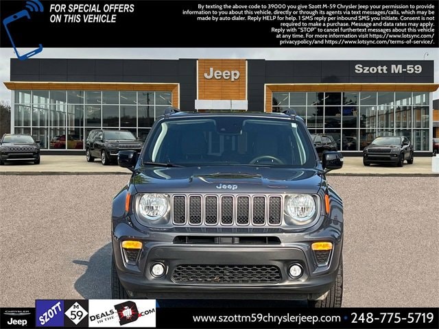 Used 2022 Jeep Renegade Limited with VIN ZACNJDD17NPN58858 for sale in White Lake, MI