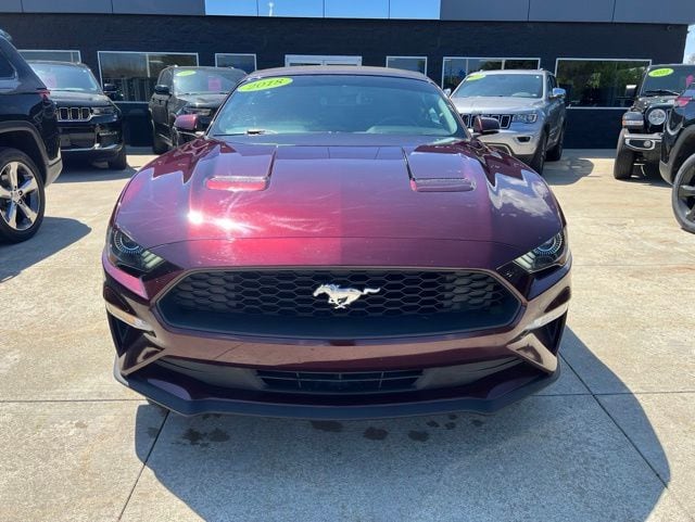 Certified 2018 Ford Mustang EcoBoost Premium with VIN 1FATP8UH1J5133741 for sale in White Lake charter Township, MI