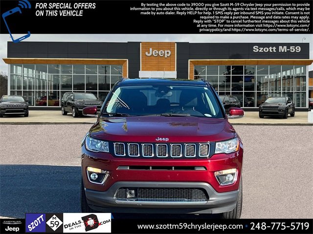 Used 2021 Jeep Compass Limited with VIN 3C4NJDCB4MT501120 for sale in White Lake, MI