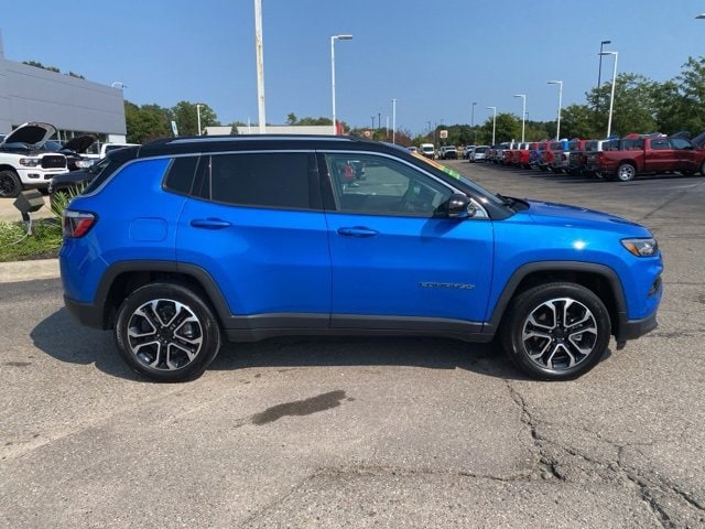 Used 2022 Jeep Compass Limited with VIN 3C4NJDCB7NT116541 for sale in Highland, MI