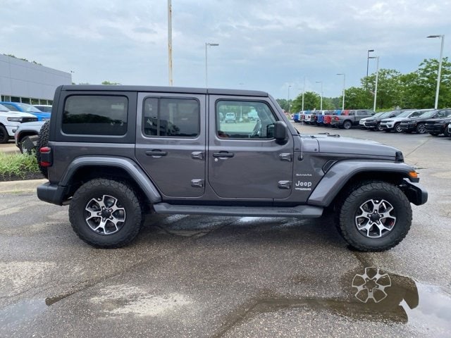 Used 2018 Jeep All-New Wrangler Unlimited Sahara with VIN 1C4HJXEG0JW101276 for sale in Highland, MI