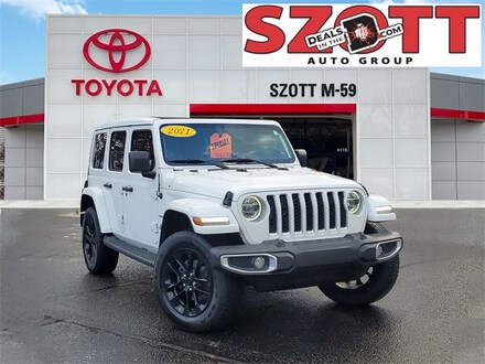 Used 2021 Jeep Wrangler 4xe Unlimited Sahara 4xe SUV for sale near Detroit