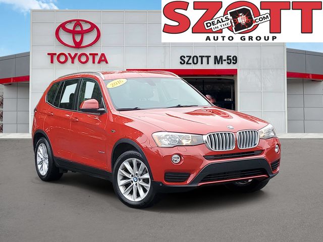 Used 2016 BMW X3 xDrive28i with VIN 5UXWX9C52G0D80116 for sale in Waterford Township, MI